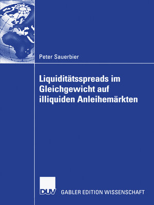 cover image of Liquiditätsspreads im Gleichgewicht auf illiquiden Anleihemärkten